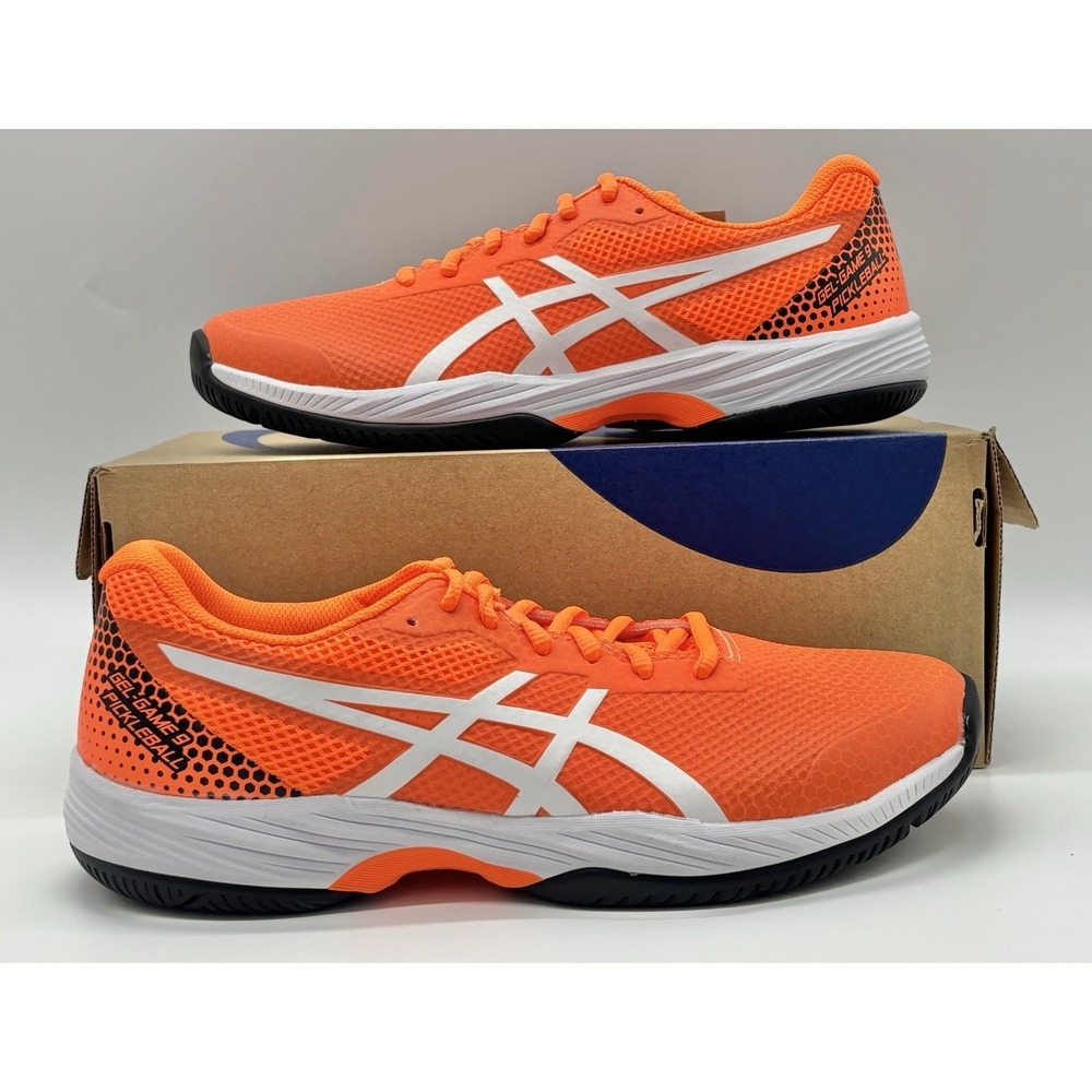ASICS Gel Game 9 Pickleball Shocking‎ Orange Size 7.5 1041A416 800